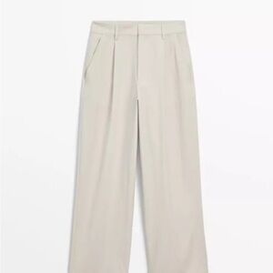 Massimo Dutti Wide Leg Technical Pants Size 4 (EUR 36) Casual Formal Style